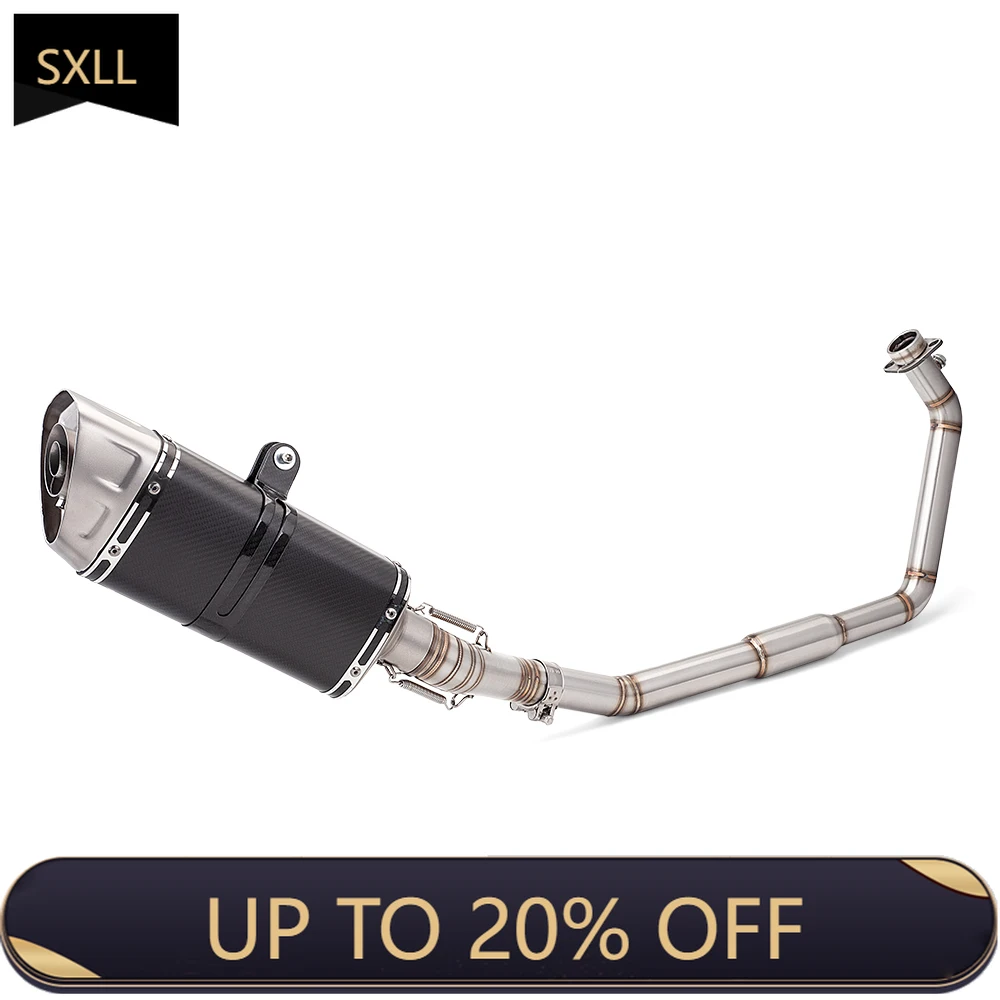 

SXLL CBR300 CB300R CBR 300 CB 300R 51mm Motorcycle Exhaust Sliding Motorcycle Pipe Bending System Front Middle Connection Pipe