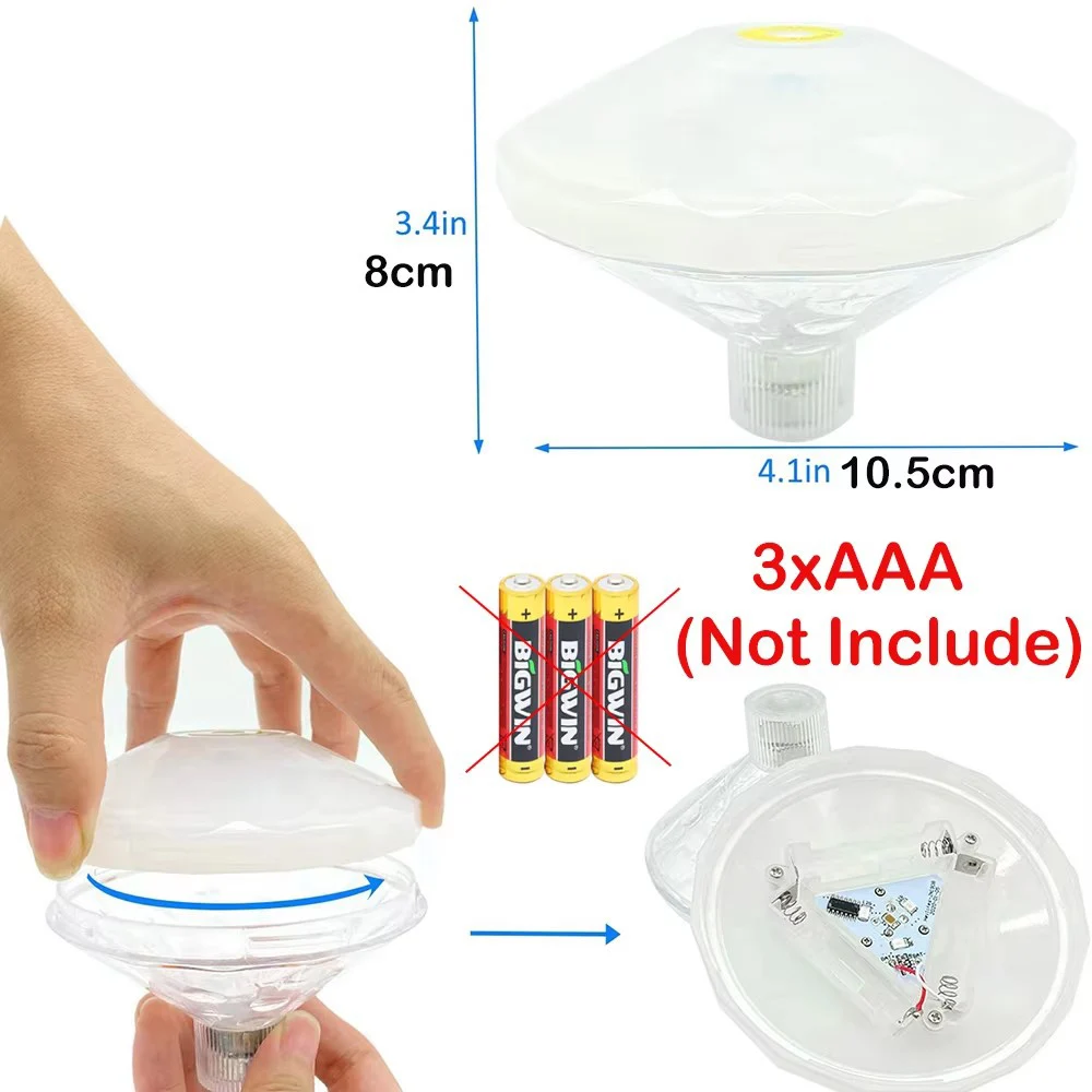 LED Pool Light Waterproof Floating Underwater Light RGB Disco Light Glow Show Swimming Pool Hot Tub Spa Lamp Bath Light