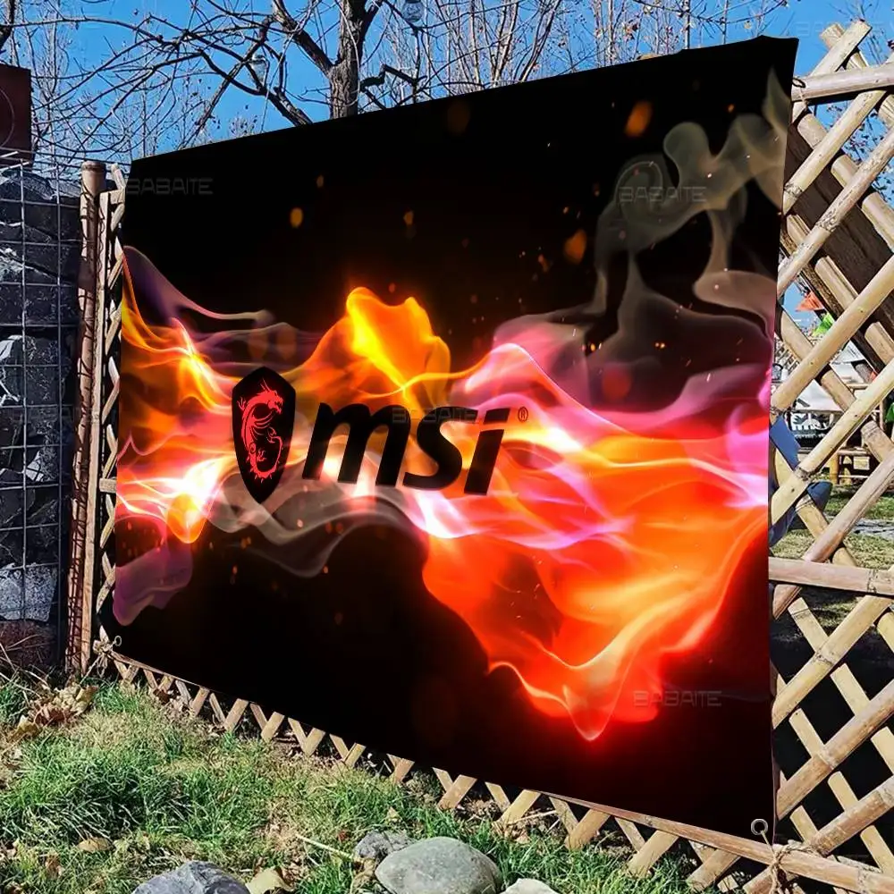 MSI Small Size Cheerleading Banner Hand Pulled Flag Outdoor Atmosphere Flags