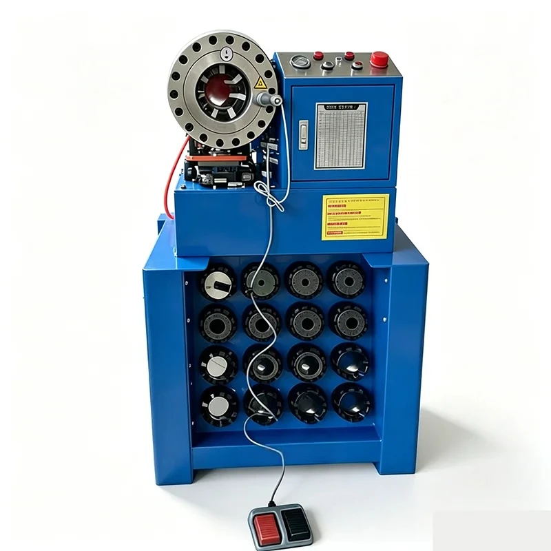 Hydraulic Hose Crimping Machine, BNT-P69, Quick Handle Tool with 10 Sets of Dies and Base, 2 Inch