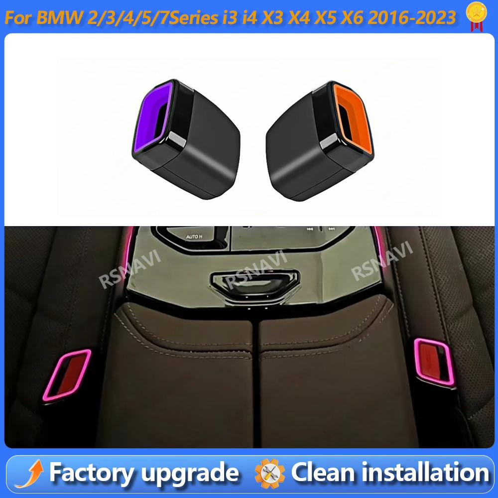 

15-цветная светодиодная подсветка для ремней безопасности, внутренняя атмосферная подсветка для BMW 2, 3, 4, 5, 6GT, 7 серии G30, G32, G12, G20, G22, G42, G60, G70