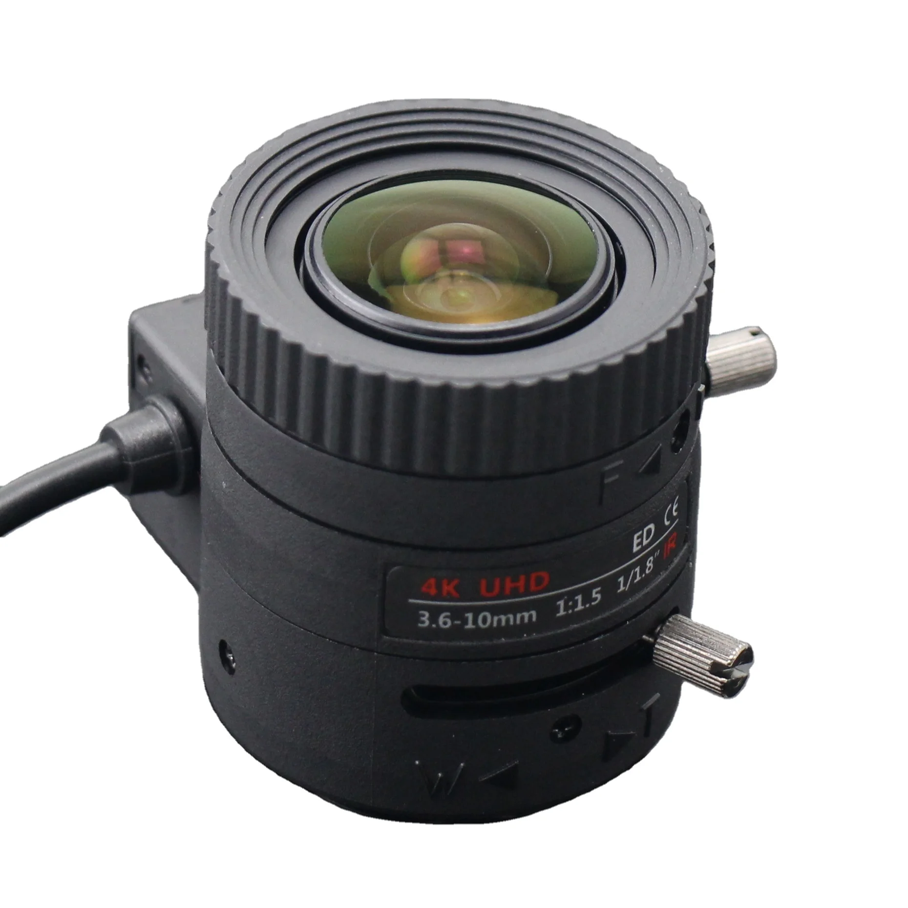 

4K объектив 8 Мп 1/1.8" 3.6-10 мм для видеонаблюдения, высококачественный объектив
