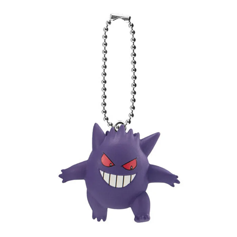 Genuine Bandai Pokemon Pendant Gashapon Gengar Garchomp Gardevoir Pikachu Charizard Action Figure Model Toys Pendant