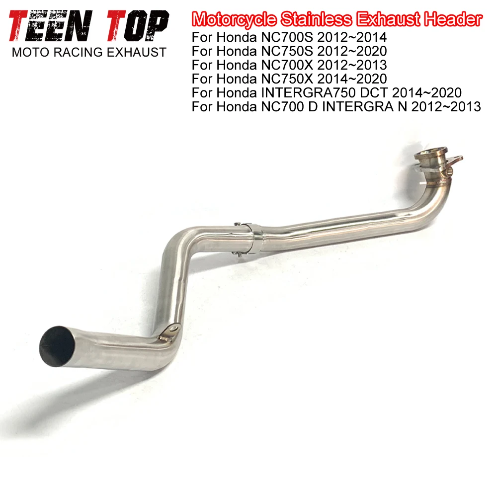 

Motorcycle Exhaust Pipe For Honda NC750S NC700X NC750X Exhaust Header Stainless Steel Connect to OEM Muffler NC700S 2012-2014