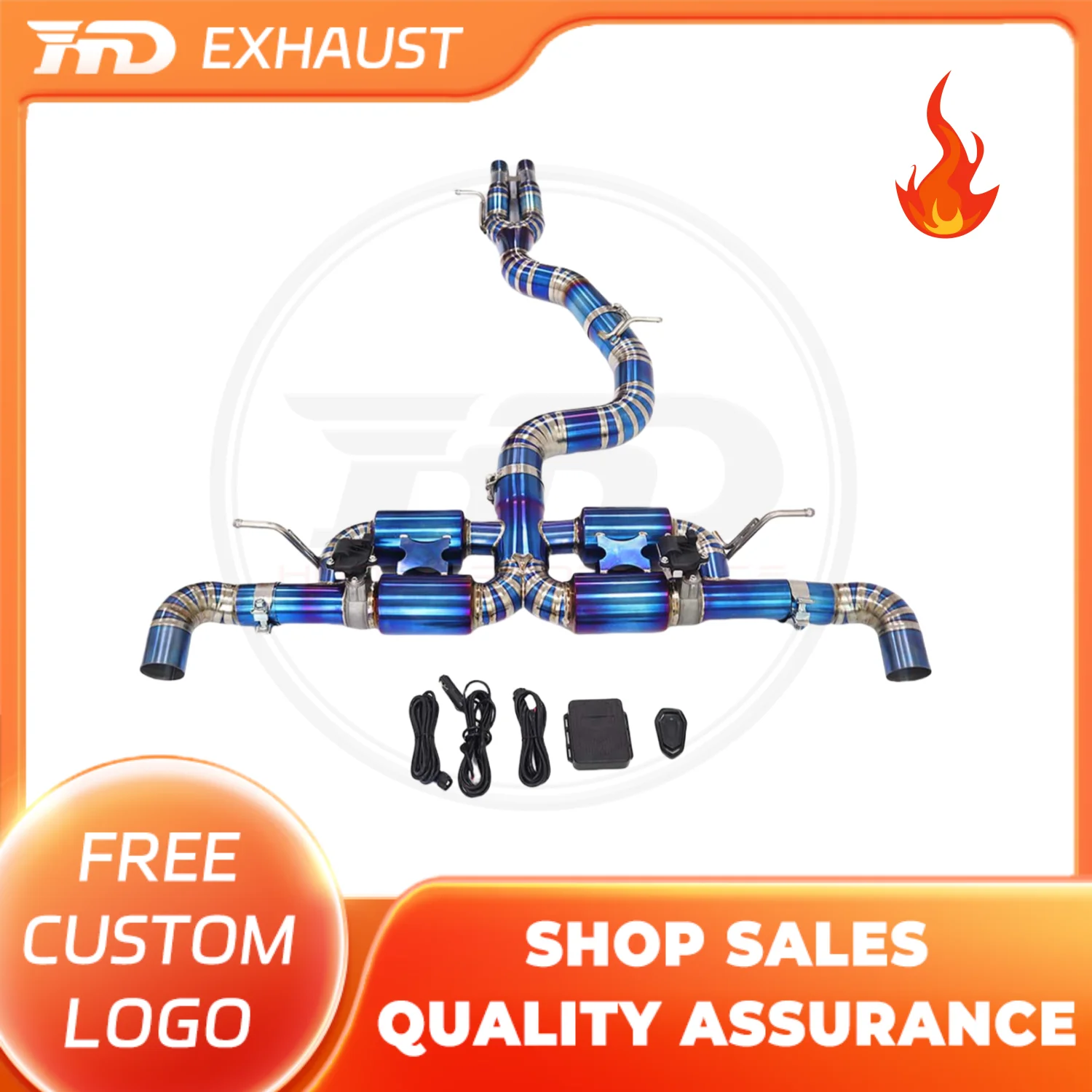 

HMD Titanium Alloy Exhaust System Performance Valve Catback For Audi RS3 2024 2.5T Car Muffler Racing Pipe