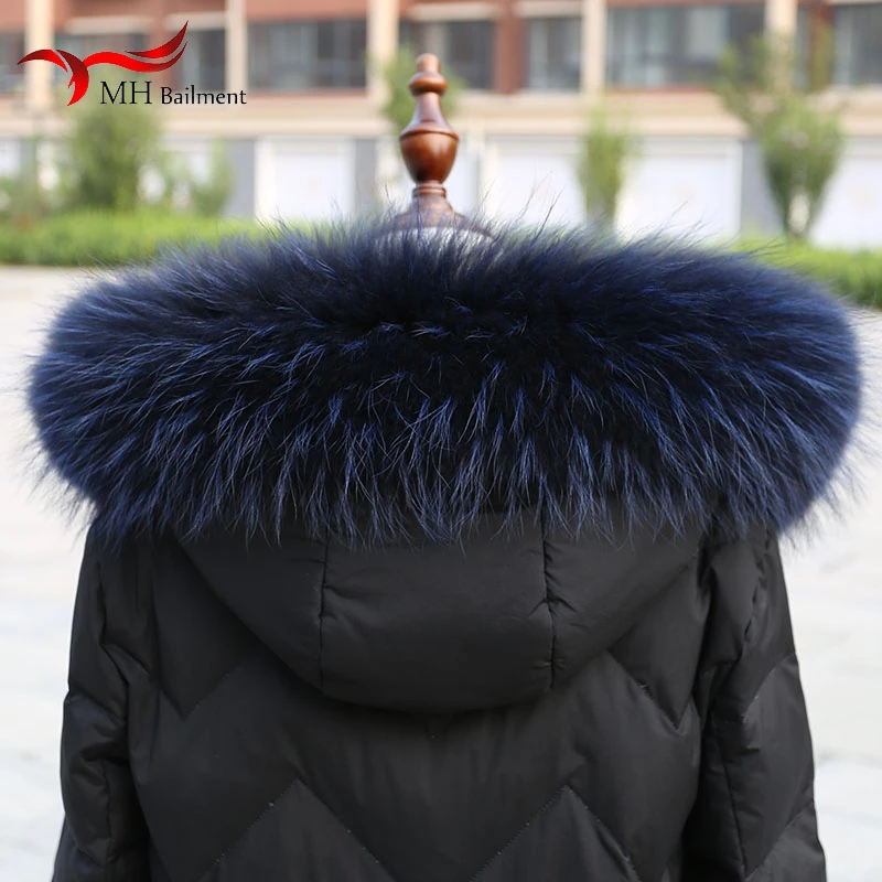 2020 New Style Real Raccoon Fur Collar Ladies Plush Fleece Fashion Warm Comfortable Scarf Coat Collar Women Hot Sale Shawl