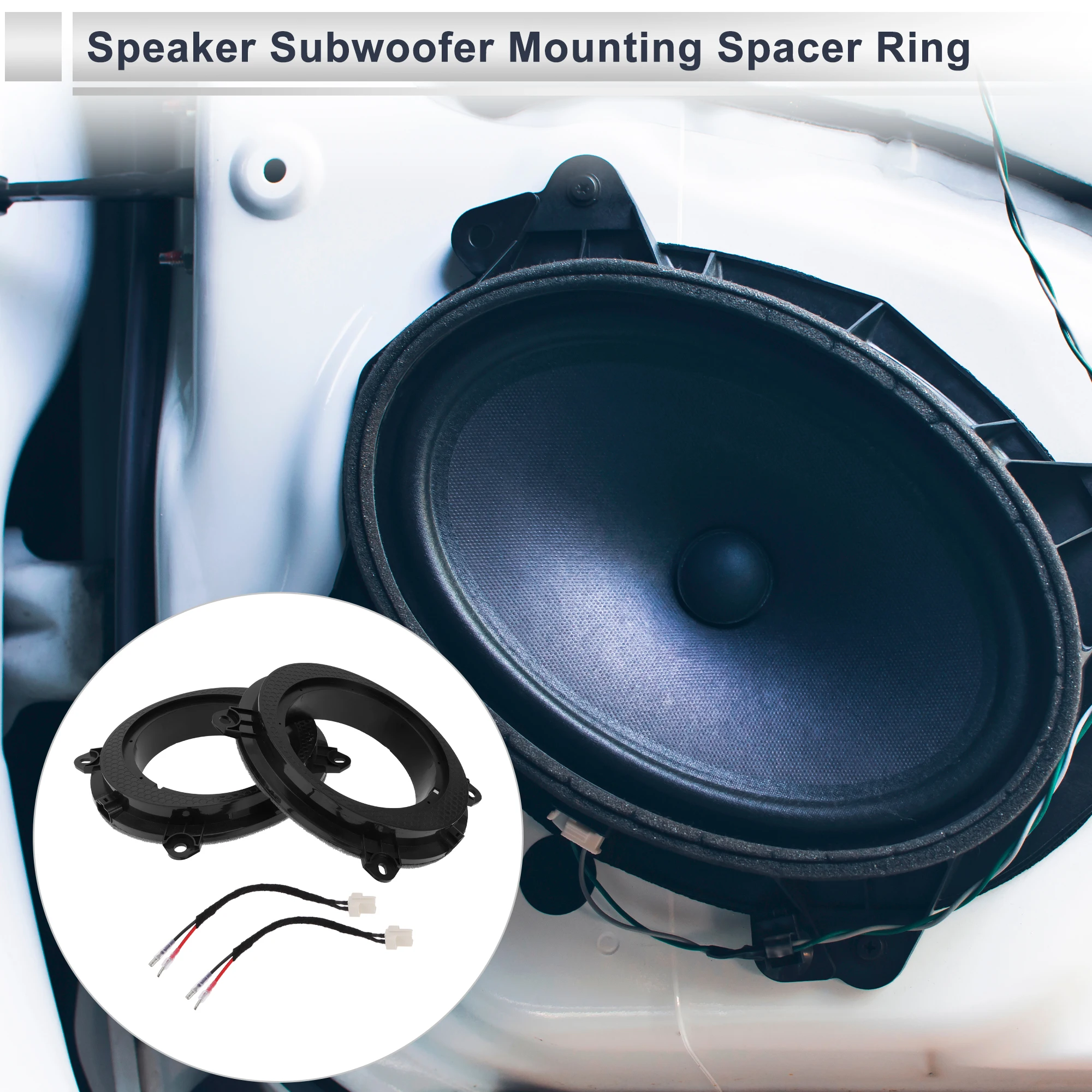 UXCELL Speaker Spacer Ring Tweeter Speaker Spacer Adaptor for Toyota 7x9