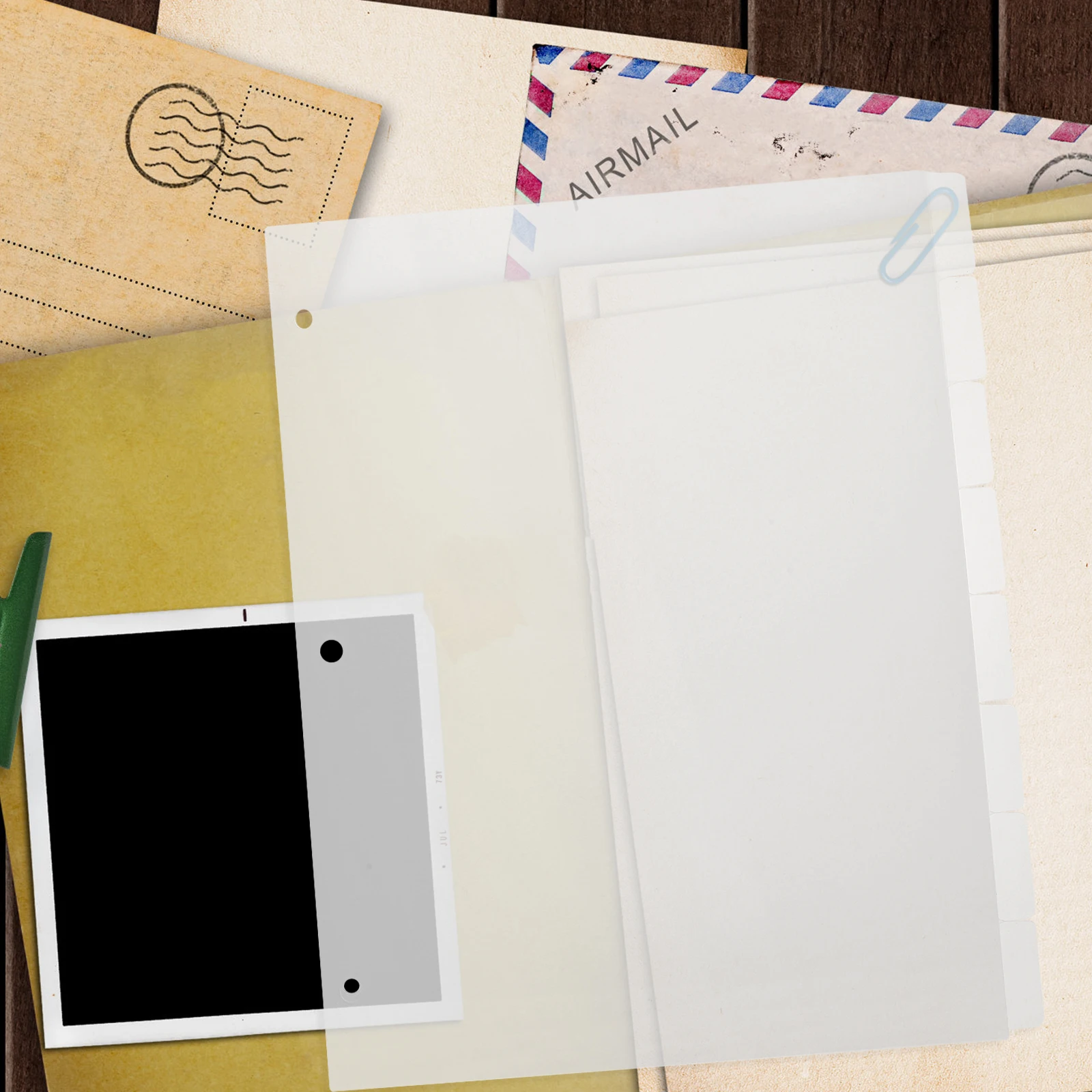 

Binder Dividers Aesthetic Loose-Leaf Refill Divider Tabs for Notebooks Frosted Paper Dividers Tear Resistant Easy Install Remove