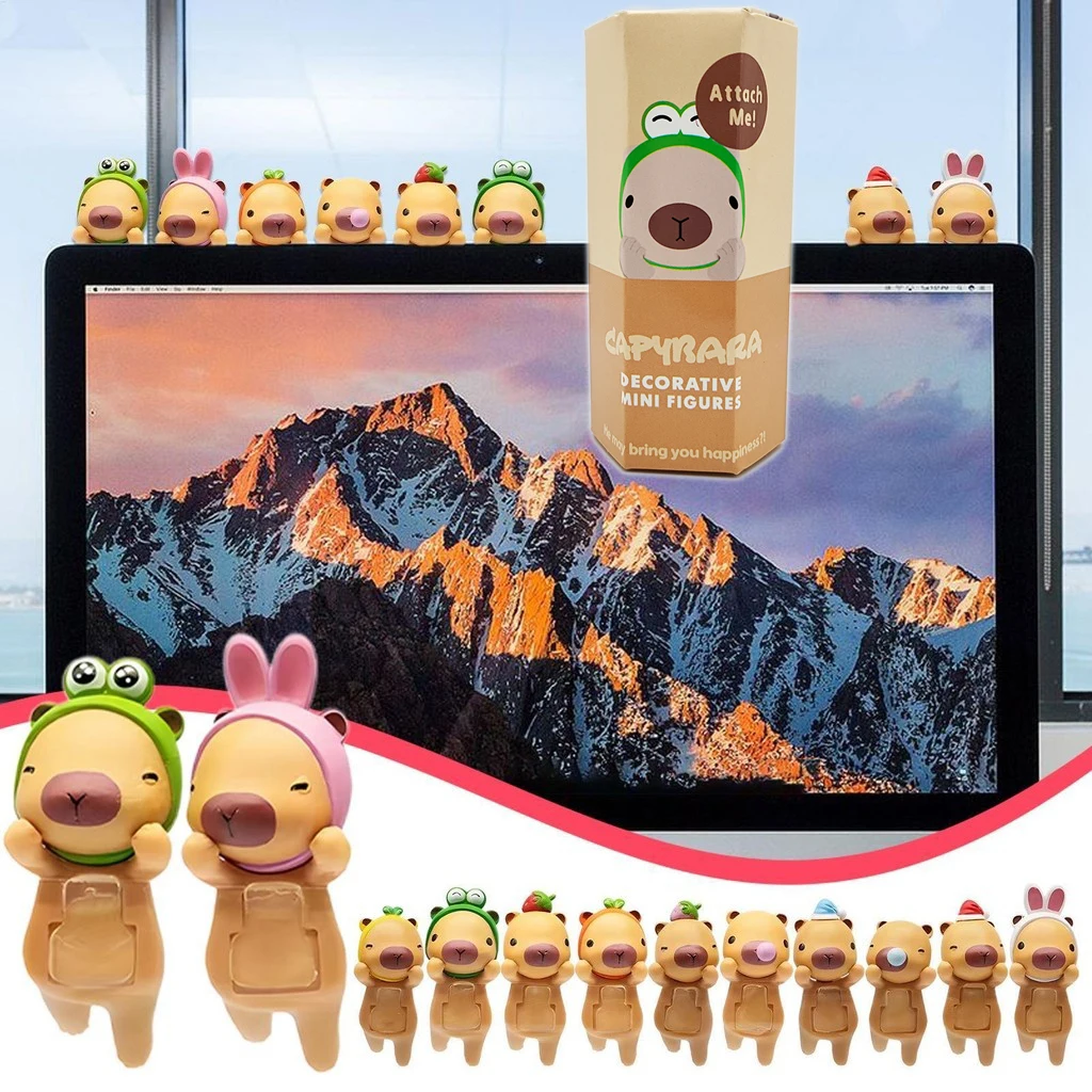 دمية صغيرة Hippers كابيبارا قلادة للهاتف رائعتين العصرية دمية الديكور هدية صندوق أعمى كابيبارا صندوق غامض شخصيات صغيرة #1