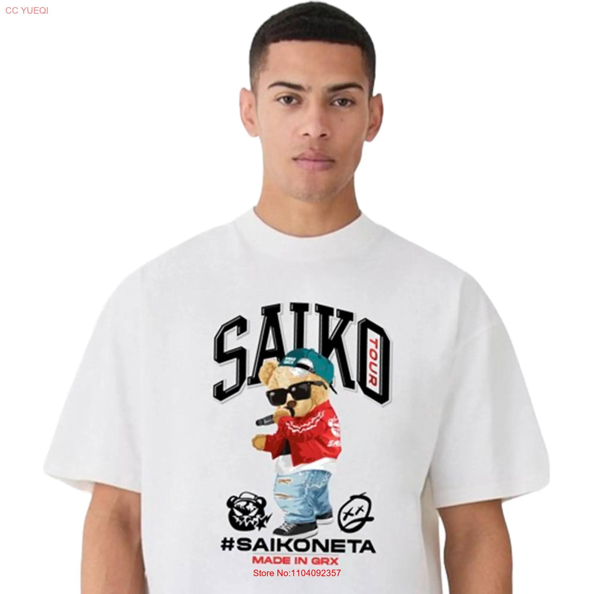 SAIKO BEAR T SHIRT long or short sleeves