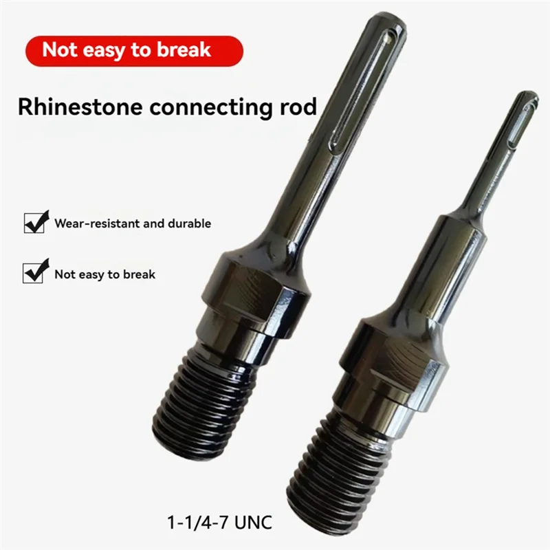 A89X 1-1/4In-7 Male Thread To SDS Shank Core Drill Bit Adapter,Convenient Converter For Coring Drilling,Core Bit Adapter