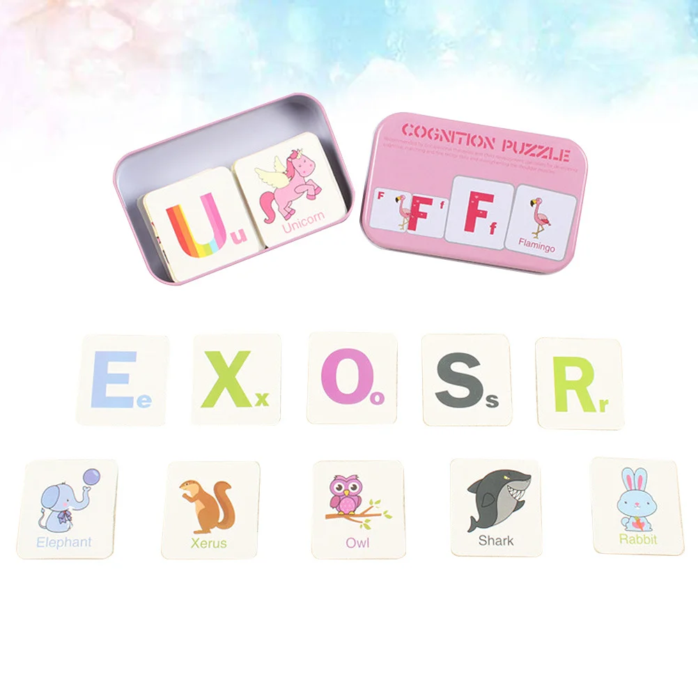 1세트 동물 인지 퍼즐 교육용 창의적 보드 어린이 조기 학습 인지 게임 만화 동물 선물