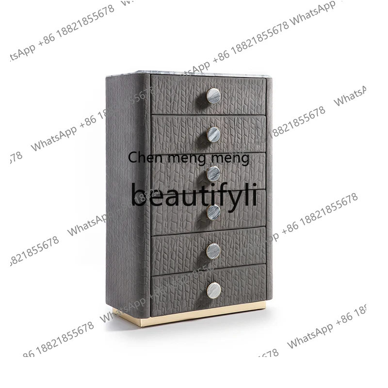 

Modern light luxury drawer cabinet bedroom wall cabinet designer high-end Italian storage cabinet H