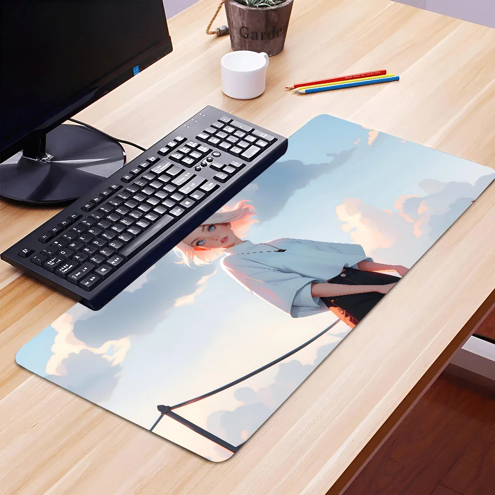 hot painting N-Namakxin Art Girl Non-slip Mouse Pad Suitable For Office Computers Laptops E-sports Game Desk Mats XXL Keyboard