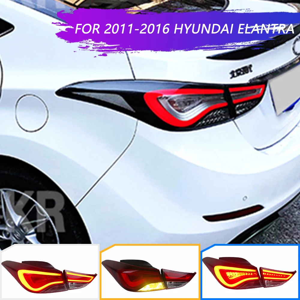 

Car Styling for Hyundai Elantra Tail Lights 2011-2016 LED Tail Lamp LED Rear Lamp DRL Signal Brake Reverse auto Accessories