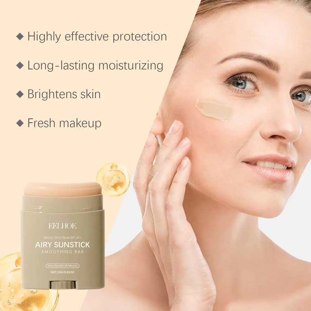 

Waterproof Sunblock Stick Refreshing Non-Greasy SPF Anti-Sweat Sunblock Portable Sunscreen Protection Moisturizing UV Y6N5