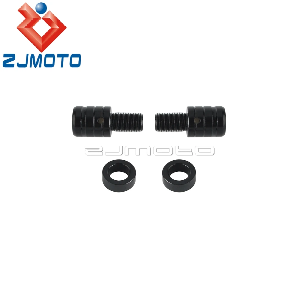 2pcs M10 x 1.25 Aluminum Universal Rear View Mirror Hole Plug Screws Cap Mirrors Hole Blanking Bolt For Yamaha MT07 Suzuki Honda