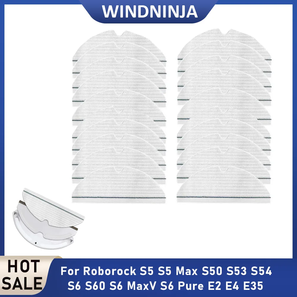 Piezas de repuesto para mopa desechable, accesorios para aspiradora Xiaomi Roborock S50 S60 S5 S6 S5Max S6 Pure, accesorios para el hogar