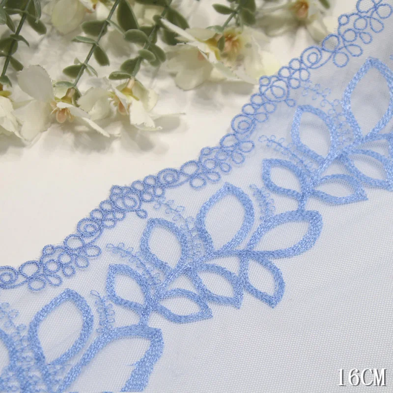 29Yards Embroidered Lace Trim Ribbon For Sewing Clothes Accessories Lingerie Bra Dress Underwear DIY Fabric 16cm