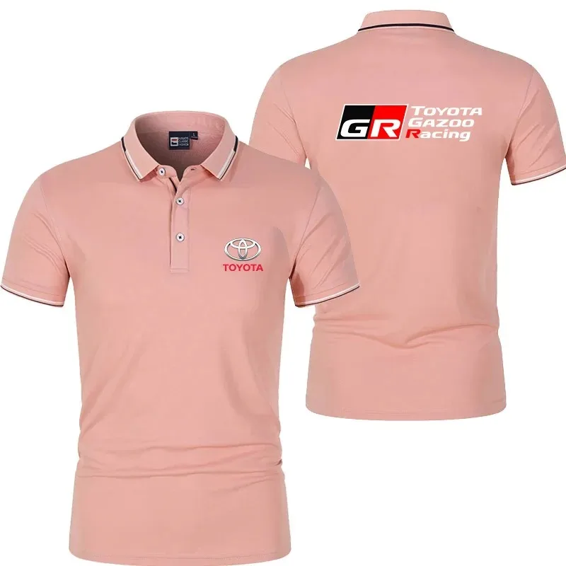 Men's Toyota GR Gazoo Racing Polo Neck T-Shirt Comfortable