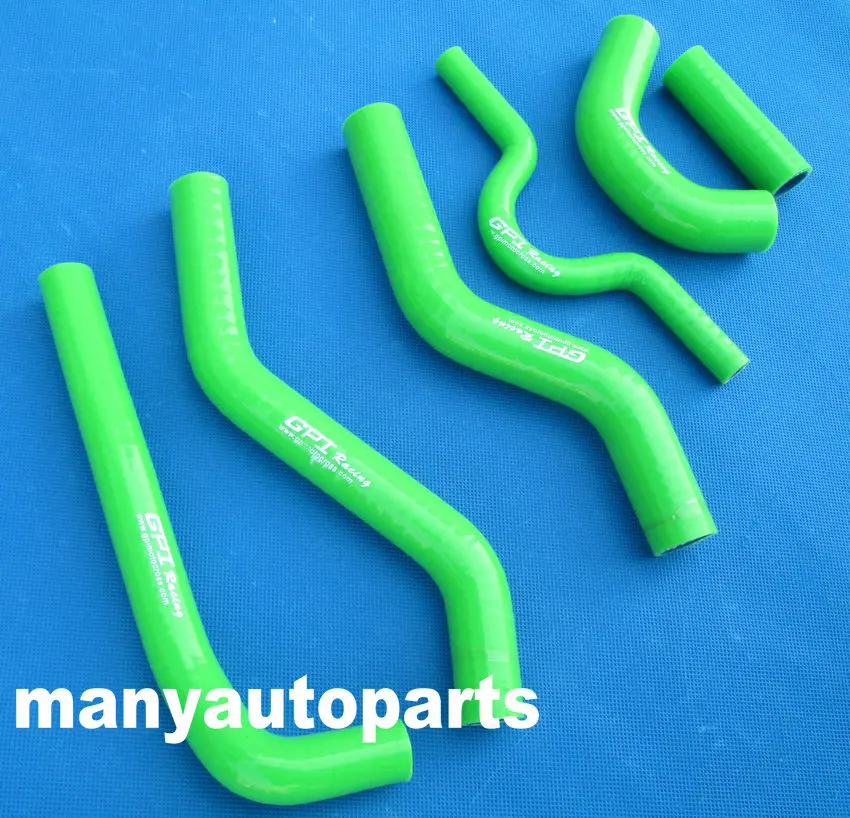 For KAWASAKI KXF250 KXF 250 KX 250F 2007 2008 07 08 silicone radiator hose green