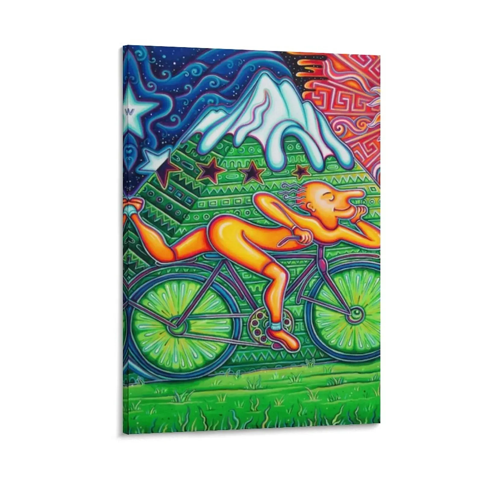 

Bicycle Day Canvas Painting aesthetic room living room decoration room decors aesthetic fashion wall paintings