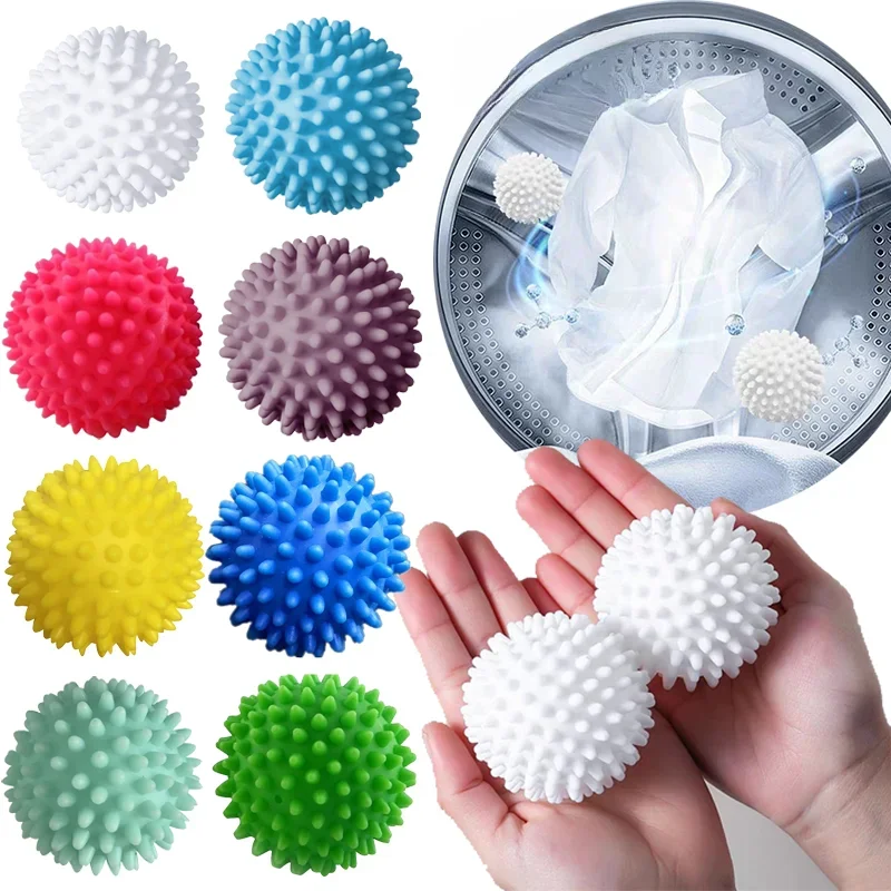 Pvc Dryer Ball Reusable Laundry Balls Washing Machine Drying Fabric Softener Balls Home Clothes Cleaning Ball Tools Accessrices