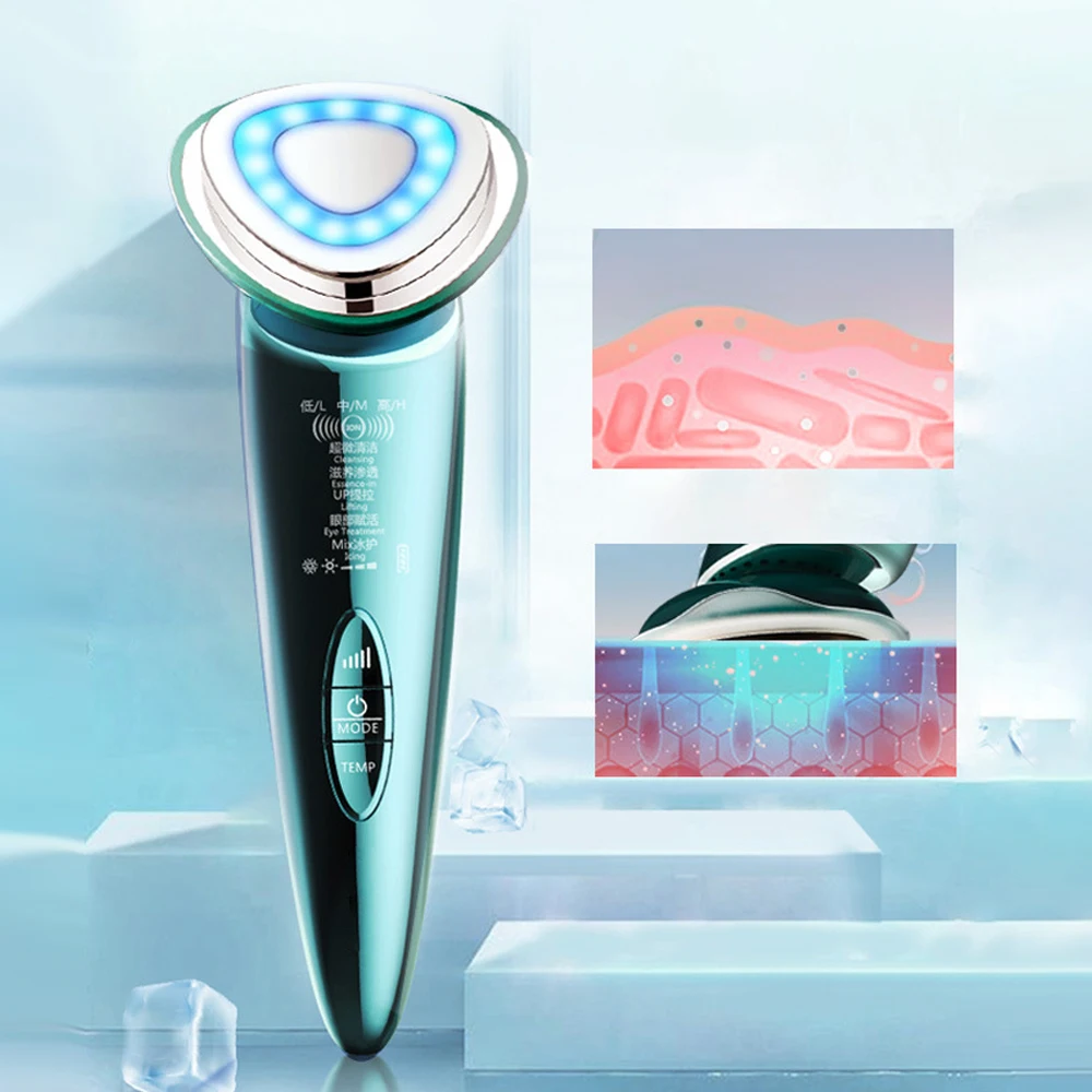 7 In 1 페이스 리프트 장치 EMS 가전 제품 Led 페이스 라이트 테라피 뷰티 장치 페이셜 리프팅 Protable Skin Rejuvantion