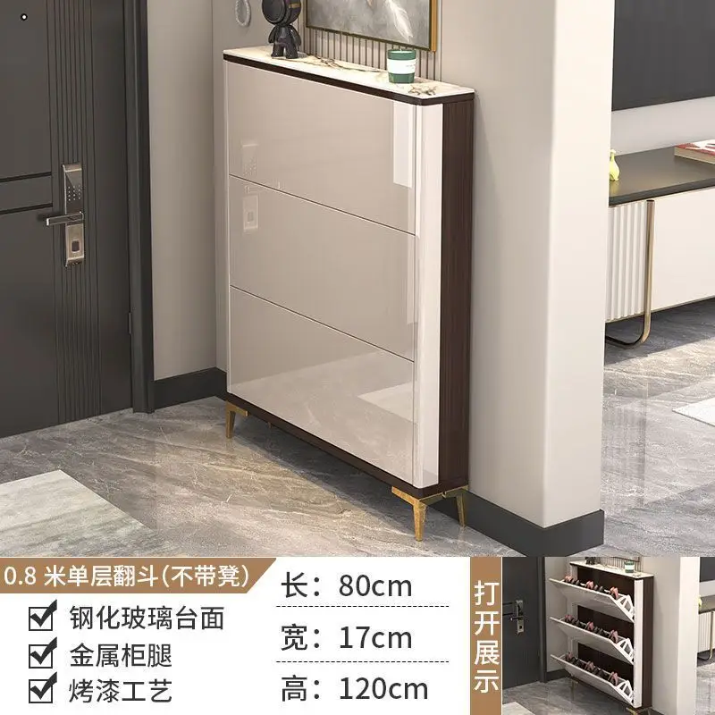 Lüks Ultra-ince Ayakkabı Dolabı Organizatör Depolama Oturma Odası Ekran Modern Ayakkabı Rafı Terlik Muebles Ayakkabıcılar Mobilya