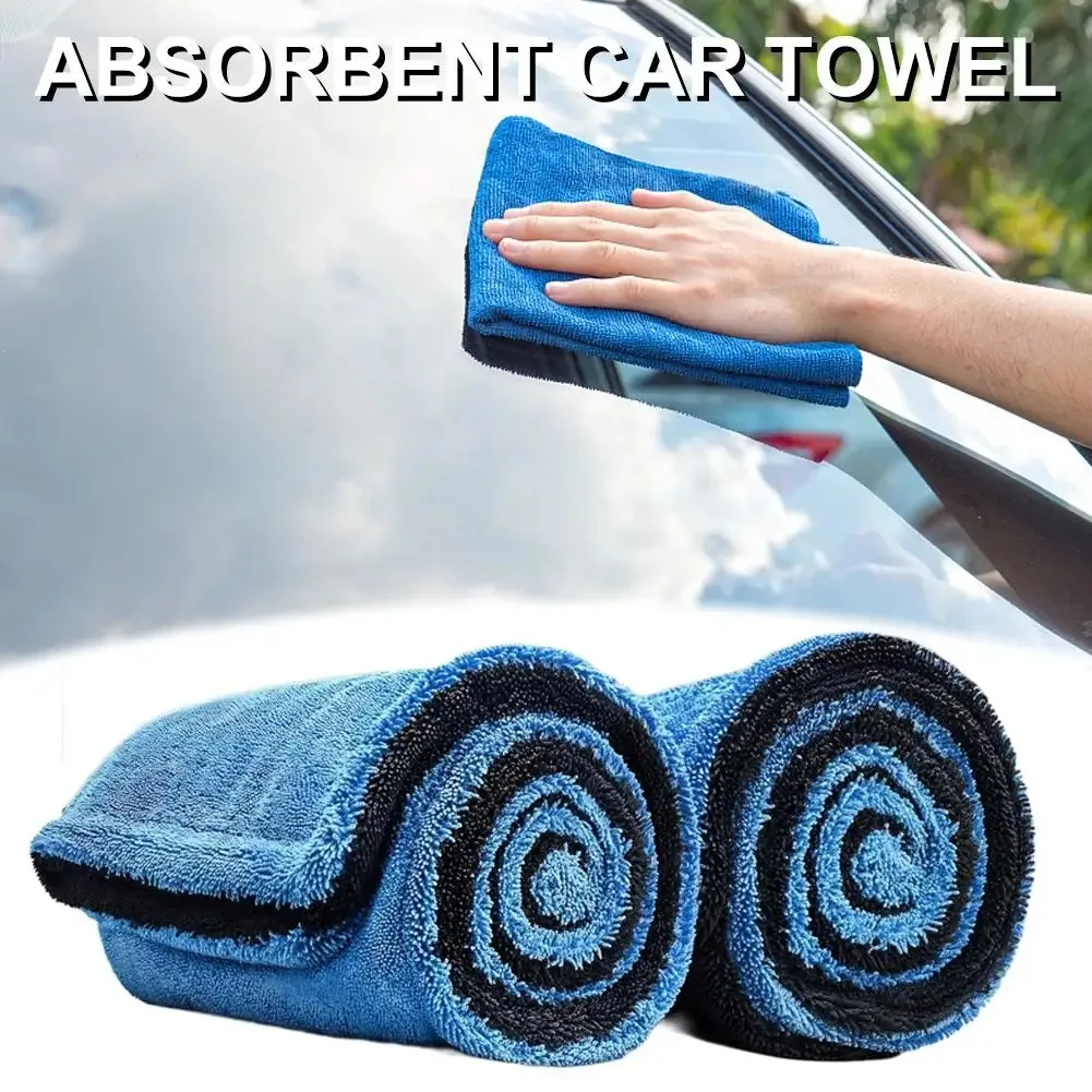 

1000GSM Double-Sided Thick Chenille Car Drying Towel, Ultra-Absorbent Microfiber