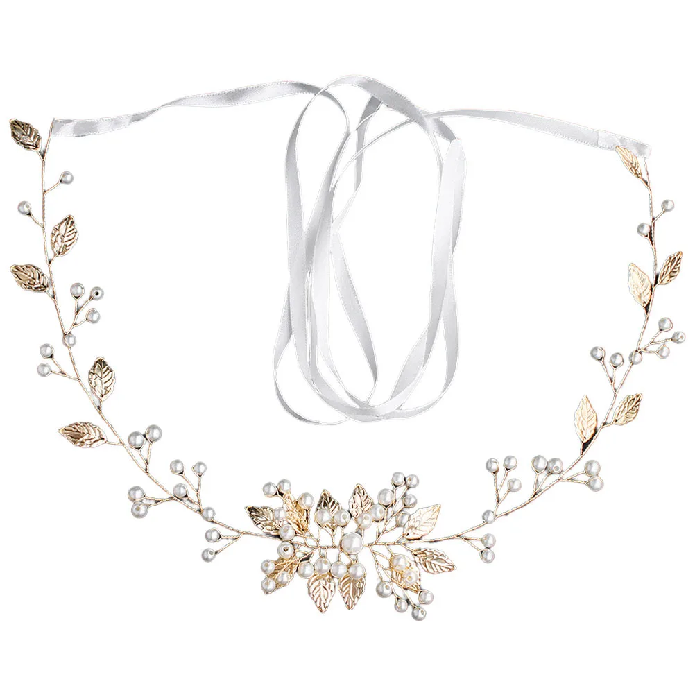 فستان الزفاف حزام اللؤلؤ حزام الزفاف للنساء شريط زخرفي معلمة أنيقة ثوب مسائي إكسسوار حفلة الزفاف دش