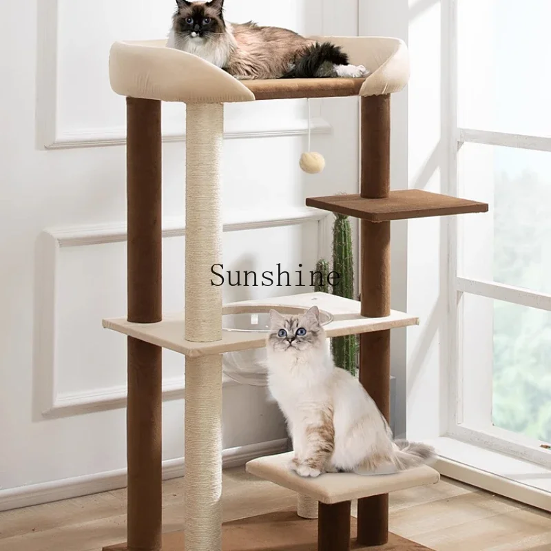 Sisal cat climbing column climbing space capsule large cat scratching board household toy