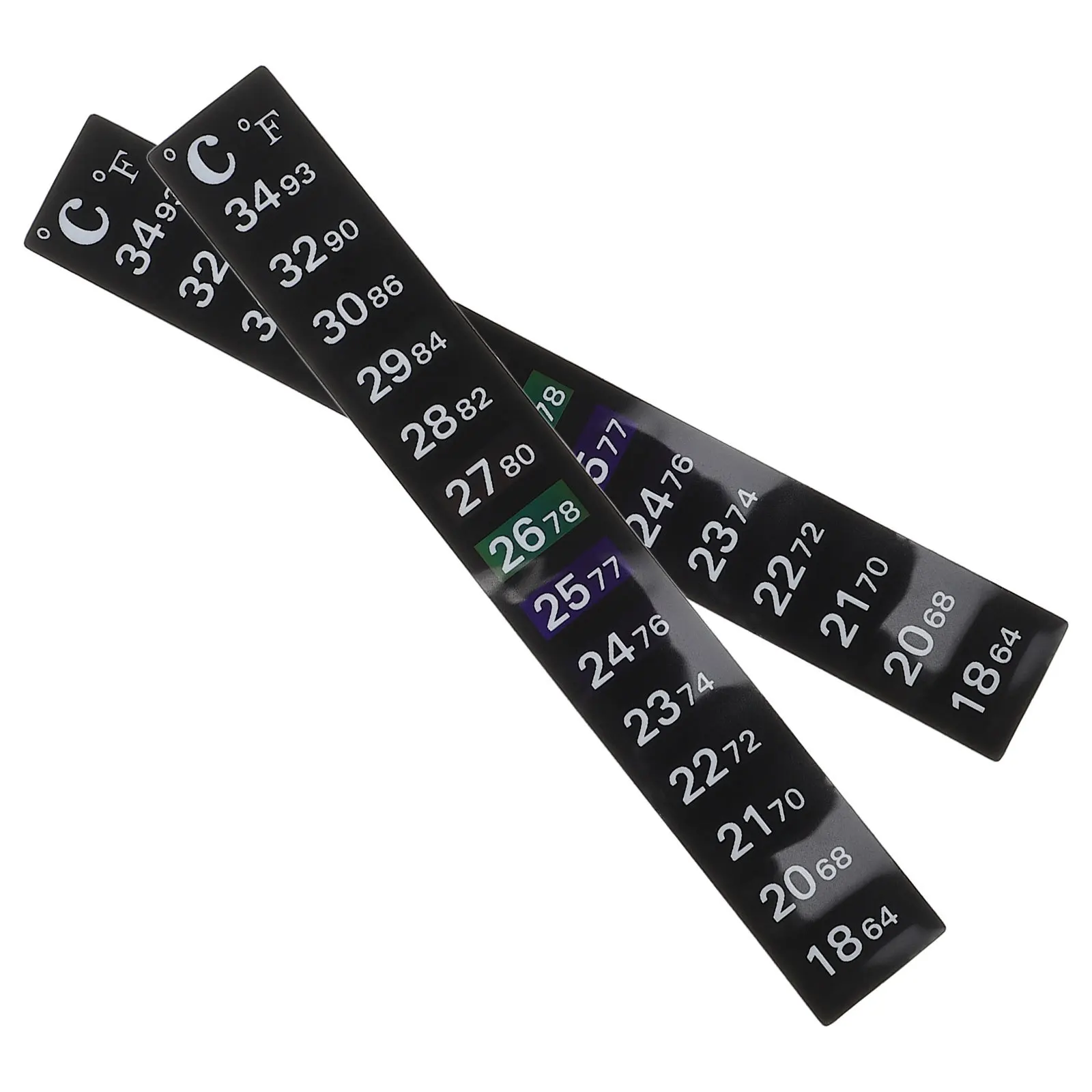 2Pcs Digital Thermometer Sticker Strip Brewing Fermentation Temperature Monitor Adhesive Accurate Wine Jar Thermometer Sticker