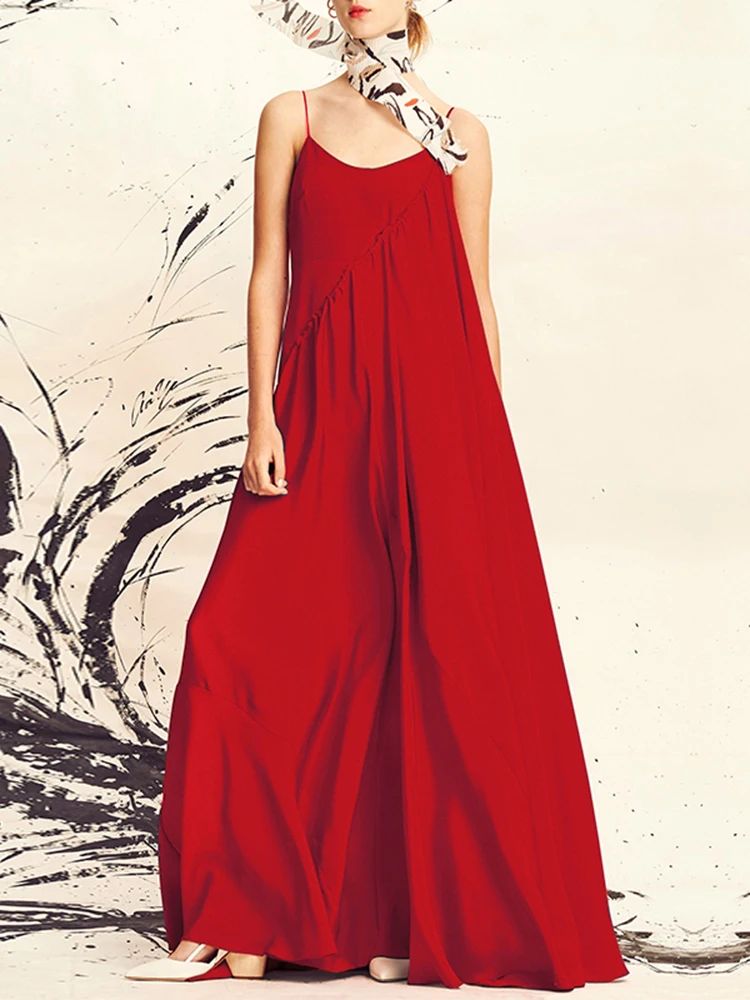VONDA ชุดยาวผู้หญิง 2025 สปาเก็ตตี้เซ็กซี่ชุด Maxi ฤดูร้อนสบายๆ V คอหลวมชายหาด Vestido Bohemian Robe