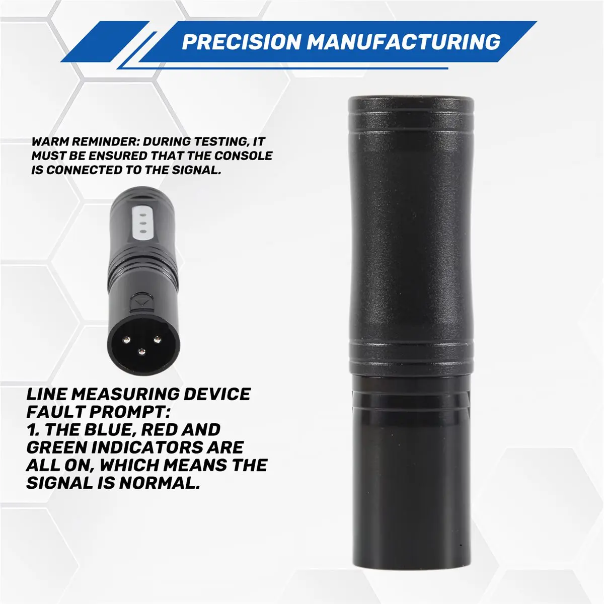 AT42 DMX512 Line Tester Par Light Moving Head Light Stage Light Signal Line Fault Test Tool