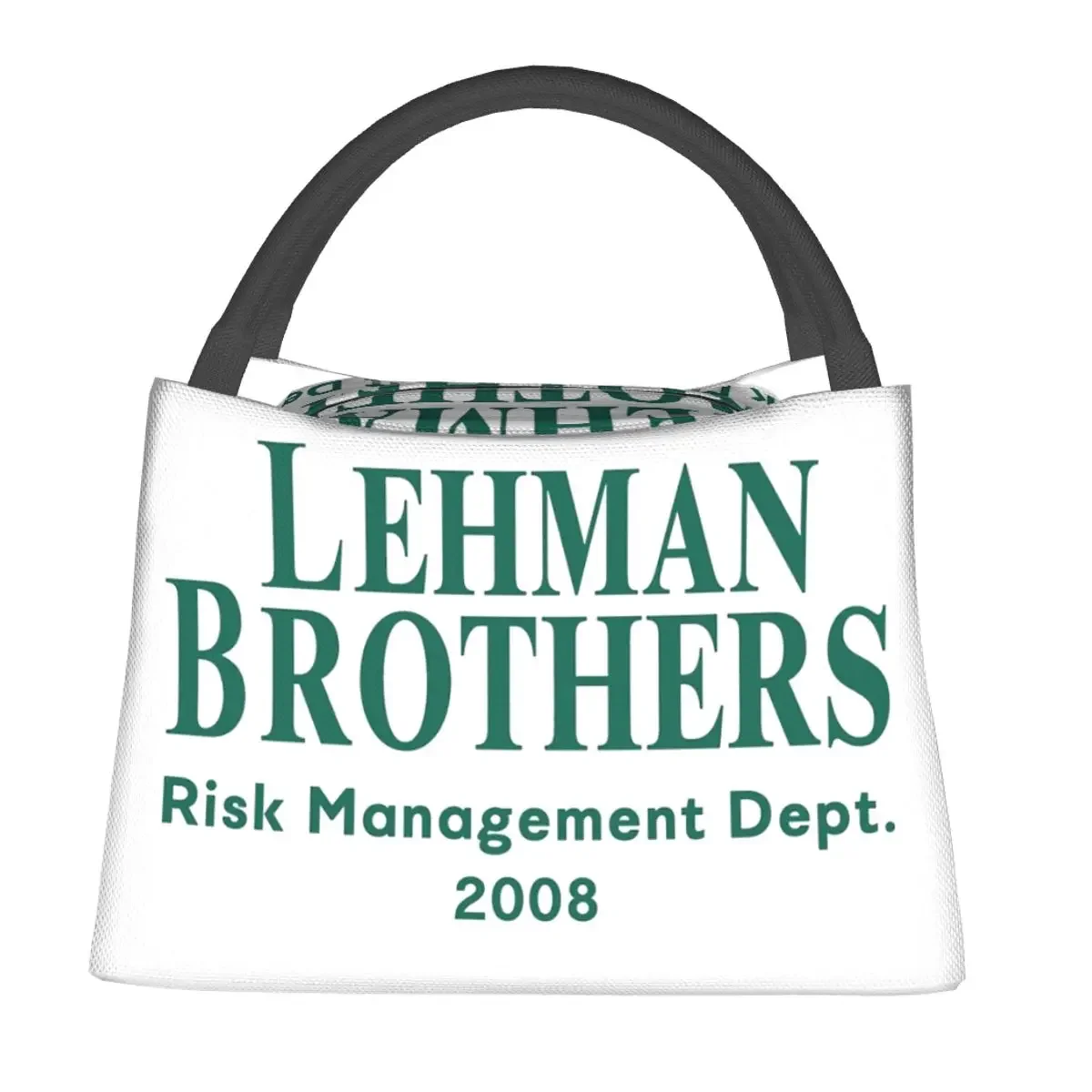 Lunch Bags Female Lehman Brothers Risk Management Department 2008 Thermal Cooler Portable Picnic Travel Canvas Tote Handbags