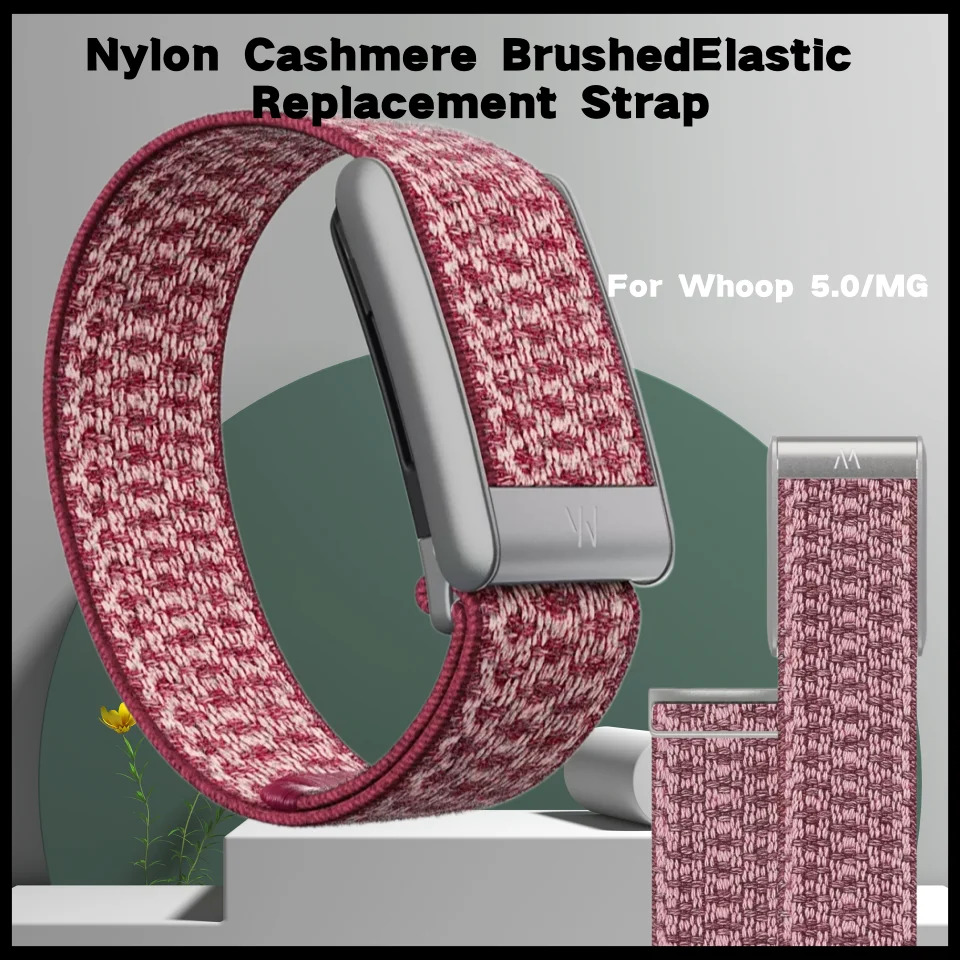 New Nylon Cashmere Brushed Elastic Replacement Strap For Whoop 5.0/MG Woven Wristband Adjustable Sports Bracelet Fitness Tracker