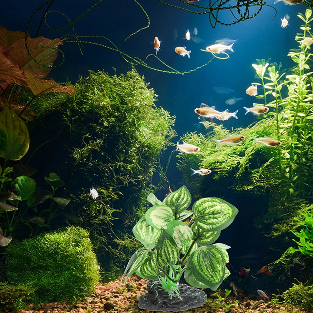

2 Pcs Artificial Plant Decoration for Fish Tank Accessories Plastic Aquarium Plants Fish Tank Supplies Pet DecorAquarium Plants
