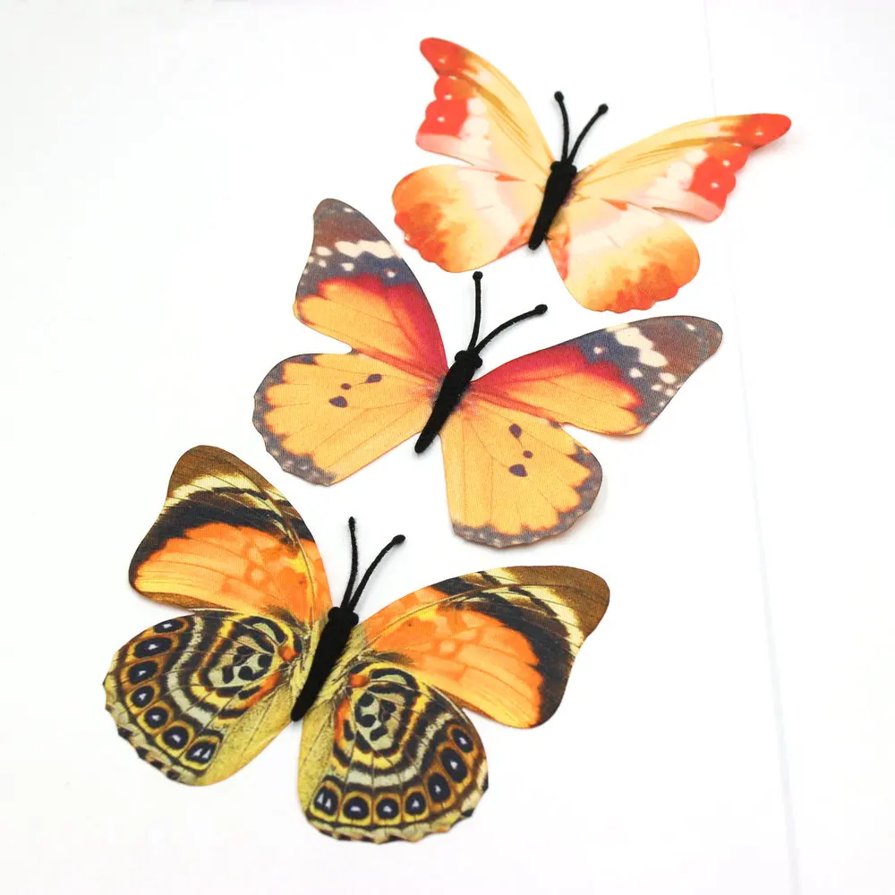 5PCS Big Cloth Butterfly Appliques Cutout Fabric Butterflies Party Confetti,Tutu, Embellishment, DIY Craft Supplies