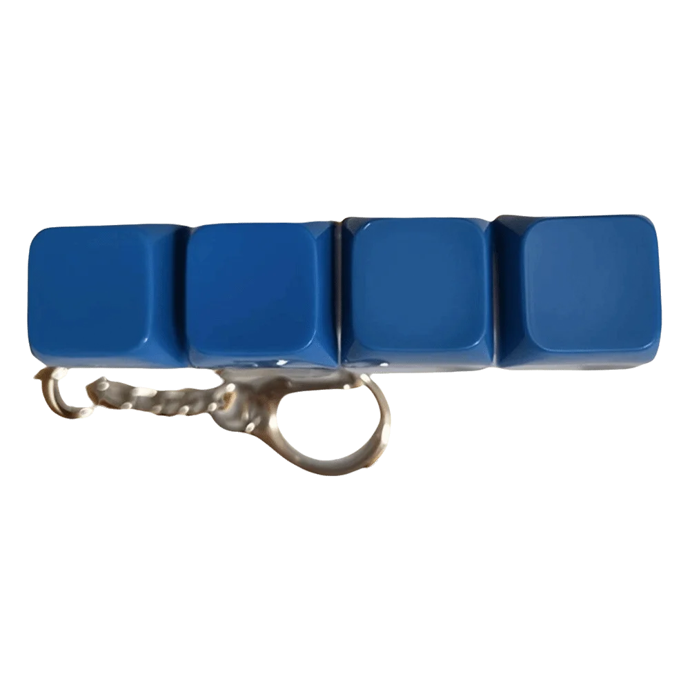 Funny Diy Keycaps Keyboard Fidget with Keychain Finger Button 4-button Shaft Tester Stress Relief Keyboard Keychain Adults