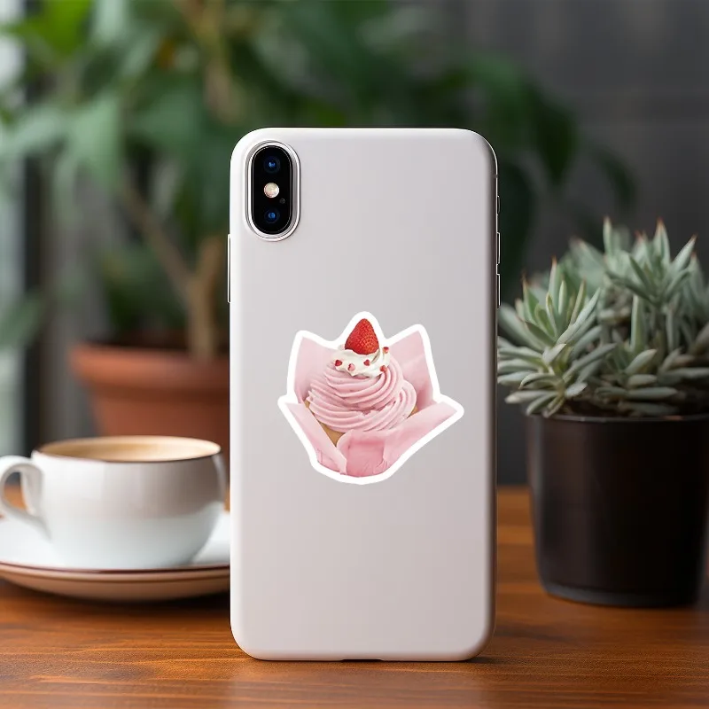 สติกเกอร์ลายกราฟฟิตี้สไตล์ INS สีชมพู 50 ชิ้น รุ่นใหม่ ปี 2025 สำหรับตกแต่งแก้วน้ำ คอมพิวเตอร์ กระเป๋าเดินทาง สมุดบันทึก กันน้ำ