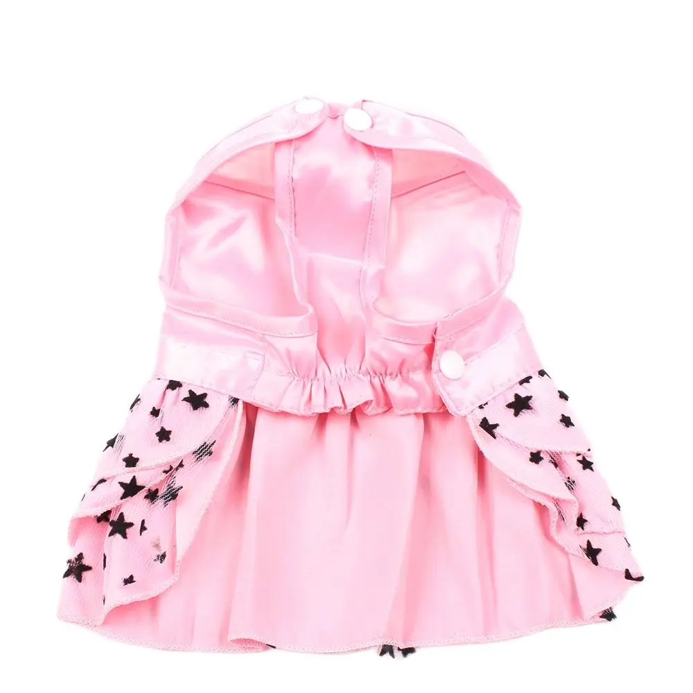 Dog Cat Dress Shirt Bow&Stars Design Pet Puppy Skirt Spring Summer Apparel 2 Colors