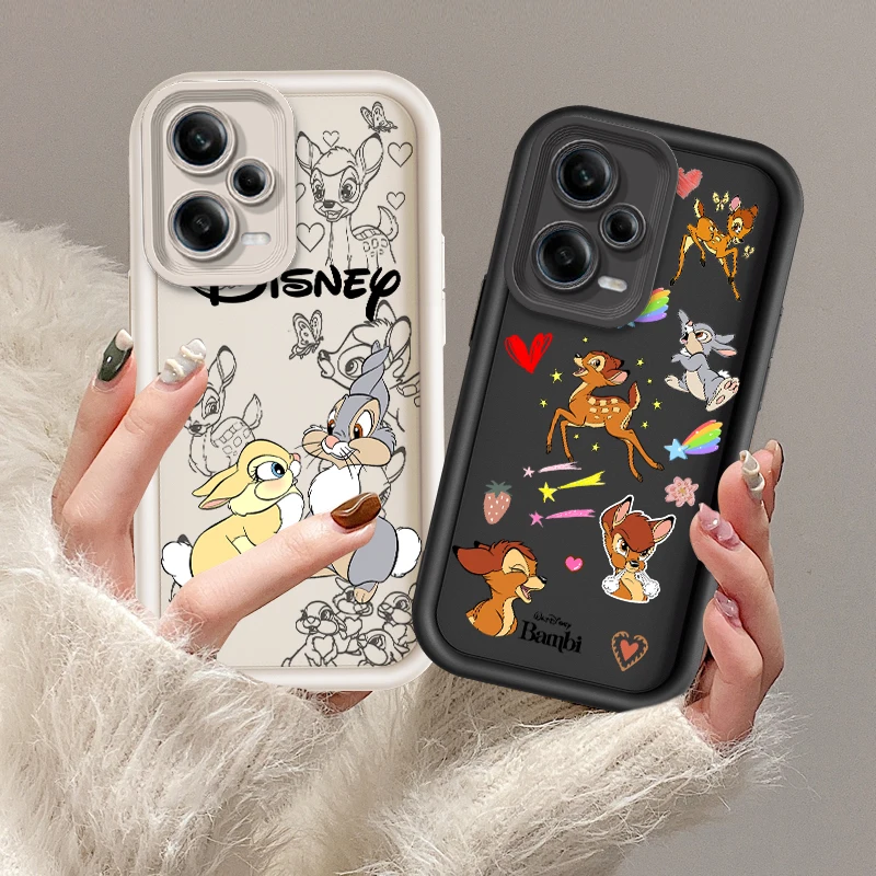 Disney Art Bambi Luxury Cool Eye Ladder For Xiaomi Redmi Note 13 12 12C 11 11S 10 10C 10A 9C 9A Pro 5G TPU Phone Case