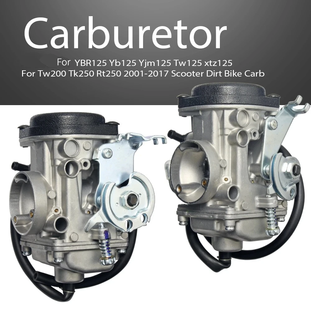 ( 1 CABO) Carburador Para YAMAHA YBR125 YB125 YJM125 YZF XTZ125 TW200 TW 200 2001-2017 200 Trailway Carburador Carburador