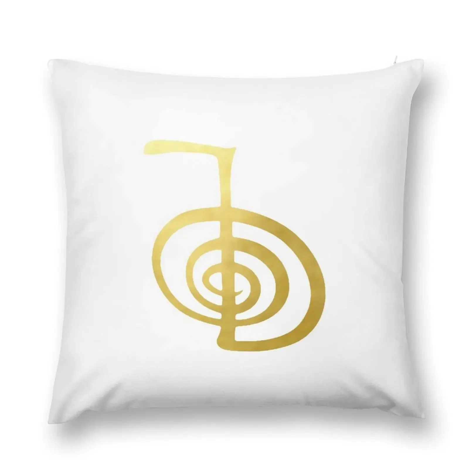 Reiki healing CHO KU REI The Power Symbol gold spiritual element Throw Pillow Christmas Pillow pillow cover luxury