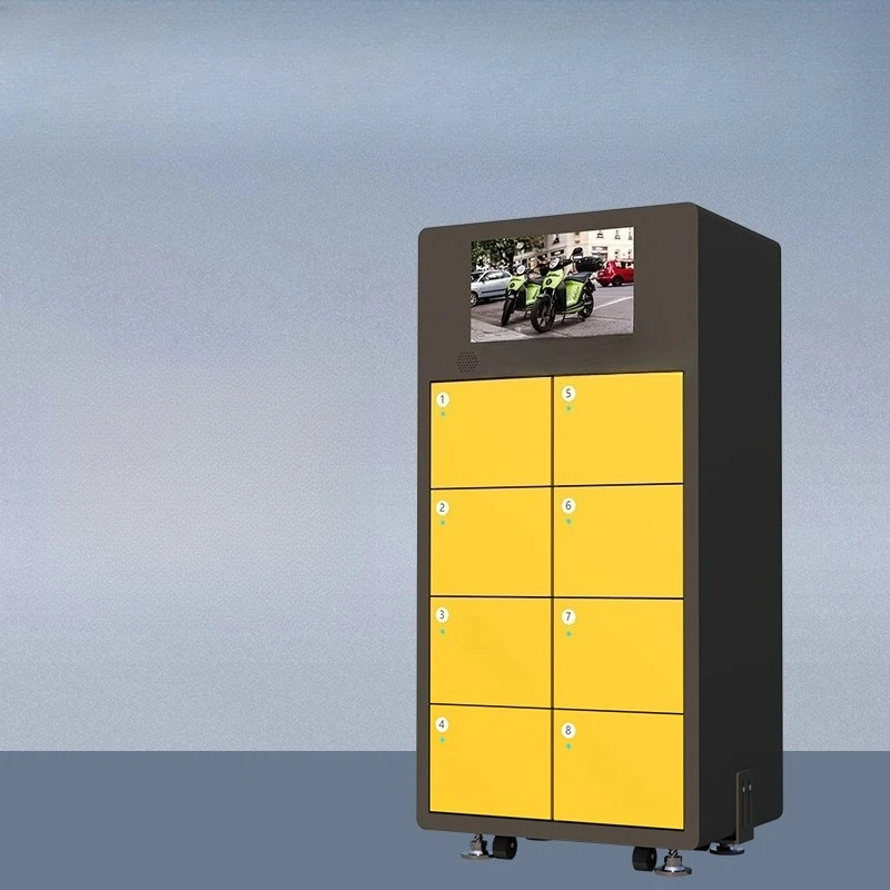 Warehouse advertising screen rider scan code electric vehicle power changing cabinet, lithium battery power changing cabinet