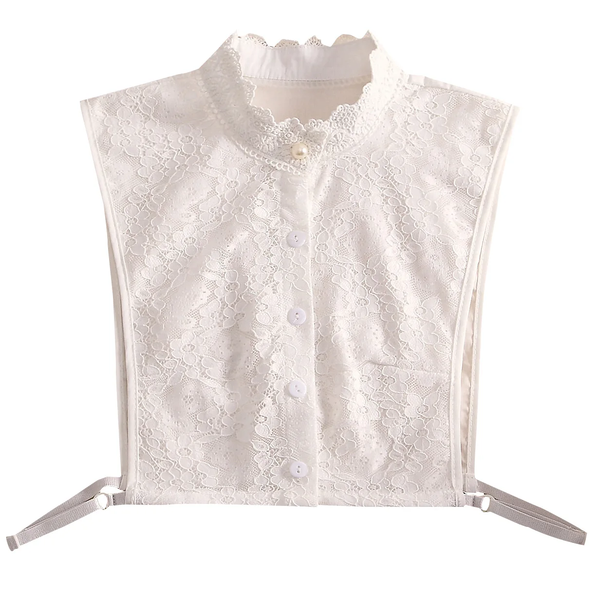 Korean Decorative Children Autumn and Winter New Beautiful Shirt Lace Fake Collar