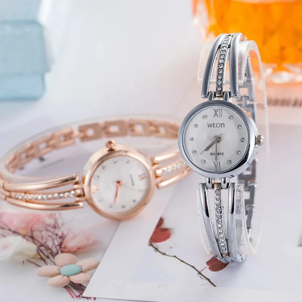 Fashion Personality Diamond-Faced Ladies Bracelet Watch Selling Small Fresh Art Watch Student School Supplies