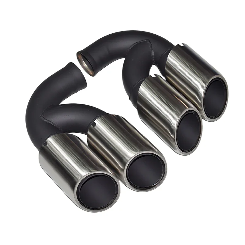 For 2011-2014 Porsche Cayenne exhaust pipe modified quad tailpipe tail throat  GTS black TURBO tip muffler  head exhaust tip