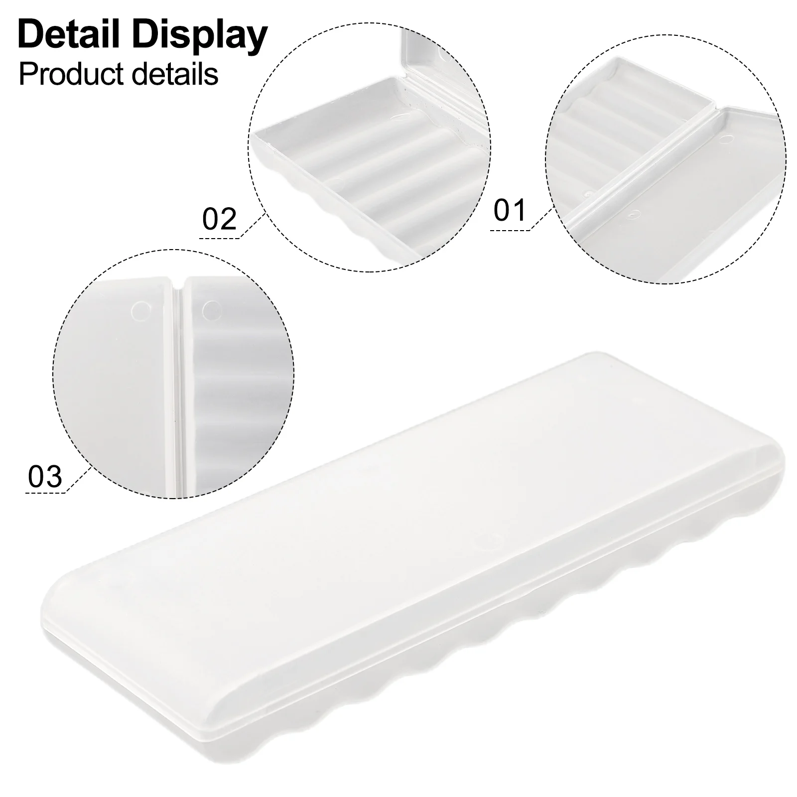 Tool Boxes Battery Plastic Case Closed Tightly Connected Hard High Precision White Living Room Battery Storage